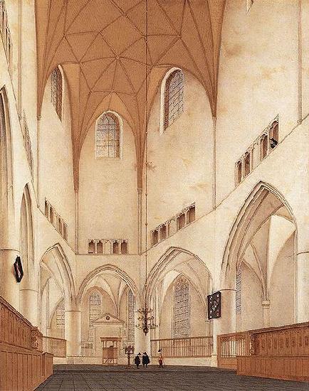 Pieter Jansz Saenredam Interior of the Choir of Saint Bavo's Church at Haarlem. China oil painting art